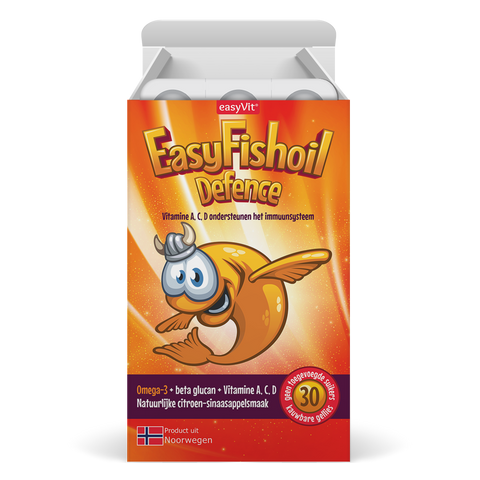 EasyFishoil Defence met Beta Glucan & Omega 3 Kind - easyVit