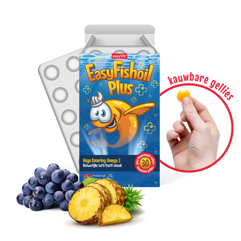 EasyFishoil PLUS met hoge dosering Omega-3 voor kinderen - easyVit