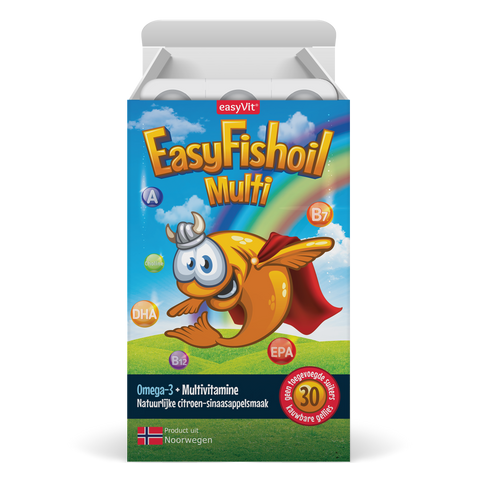 EasyFishoil Multivitamine met Omega-3 voor kinderen